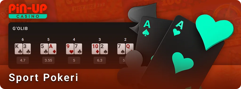 PIN Up Casino-da onlayn poker tikish
