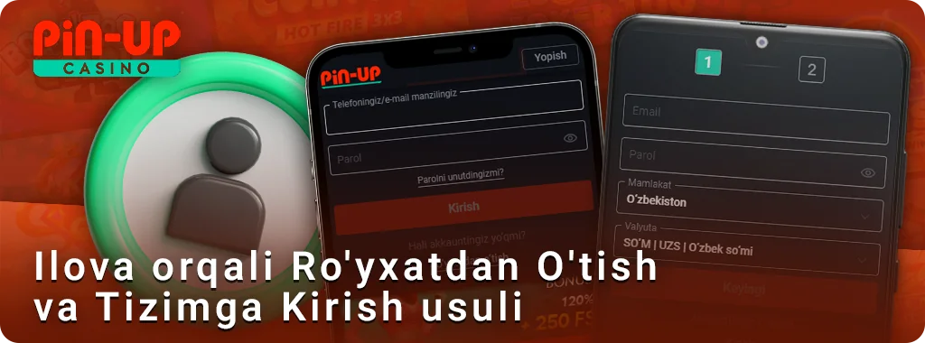 PIN Up ilovasida hisob yarating - o'zbek futbolchilari uchun avtorizatsiya